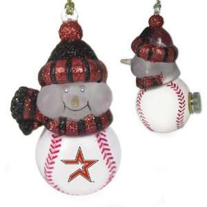  Houston Astros Mlb All Star Light Up Acrylic Snowman 