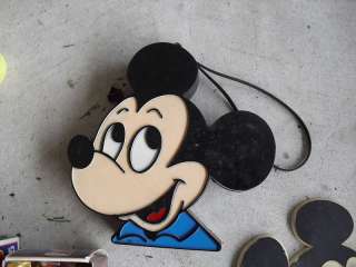 Vintage Plastic Mickey Mouse Head Radio LOOK  