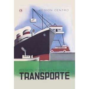  Vintage Art Regional Federation of the Transport Industry 