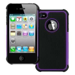  EMPIRE Apple iPhone 4 / 4S Armor Case Cover (Purple and 