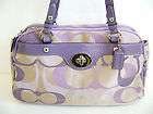 Coach 17481 PURPLE Penelope Optic Sig Sateen Satchel Ha