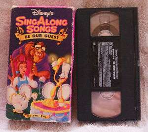   Sing Along Songs   Beauty and the Beast Be Our Guest (VHS, 1992