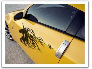 CAR DECAL UNICORN MANE #1 window vinyl graphics sticker  