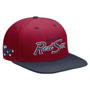  Boston Red Sox Nike Super Script 2 Tone Snapback Hat (Red 