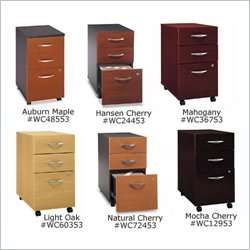   Furniture Series C 3 Drawer Vertical Mobile Wood File Filing Cabinet