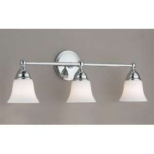 Norwell 8583 CH BSO Sophie 3 Light Bath Vanity Light in Chrome with 