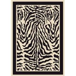  Innovations Zulu Zebra Animals 7.7 ROUND Area Rug