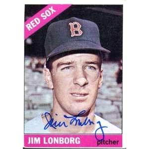  Jim Longborg Autographed/Hand Signed 1966 Topps Card 