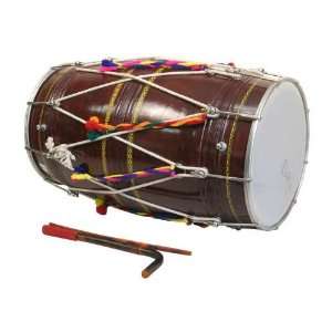  Dhol, Synthetic and Goatskin Heads Musical Instruments