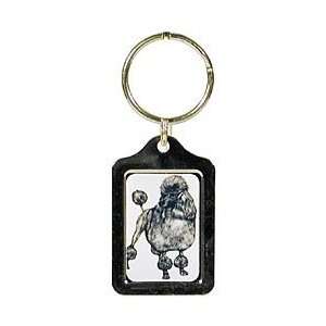  Poodle Laminated Key Ring