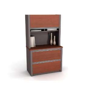  2 Drawer Lateral File with Hutch HKA228