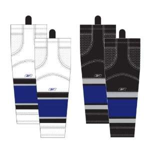 Reebok SX100 Wave Knit NHL Hockey Sock Junior   LOS ANGELES WHITE 