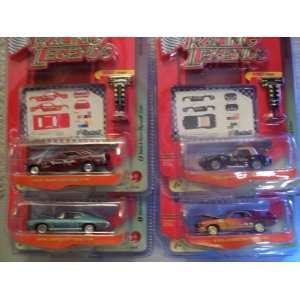  Johnny Lightning Racing Legends R1 Four Car Set Toys 
