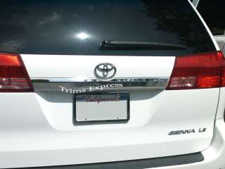 2004 2010 Toyota Sienna Tailgate Insert Overlay Cover Trim Molding 