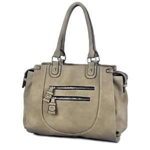 MSQ00407TP Taupe Deyce Rebecca Stylish Women Handbag Double handle 