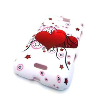  LG Connect 4G MS840 Red Balloon Hearts Gloss Smooth Hard 