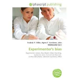  Experimenters bias (9786133752160) Books