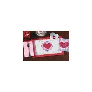  90162 C112 Valentine Combo Pack with white doilies   9 3/4 
