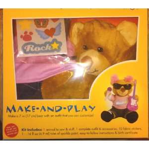  Build a Bear Workshop Make and Play Rock Star Bear Toys 