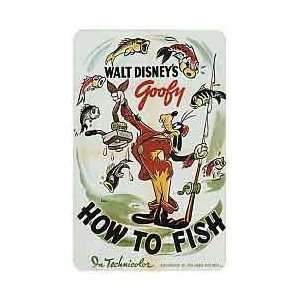   Card Walt Disney Movie Poster Goofy How To Fish (In Technicolor