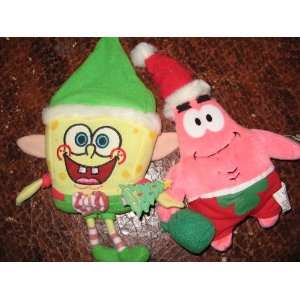  Spongebob Squarepants Plush Christmas Set Spongebob and 