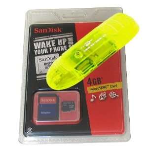   SD adapter and USB (Secure Digitial) SD High Speed Yellow Color Card
