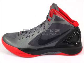 Nike Zoom Hyperdunk 2011 Grey/Black Red Basketball Mens  