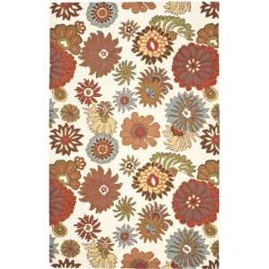  Safavieh Blossom A62 6 X 4 IVORY / MULTI