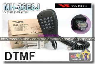 Yaesu DTMF Mic MH 36E8J for FT 817 FT 897R FT 857  