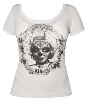   Mask by Josh Stebbins Day of the Dead Tattoo T Shirt White Clothing