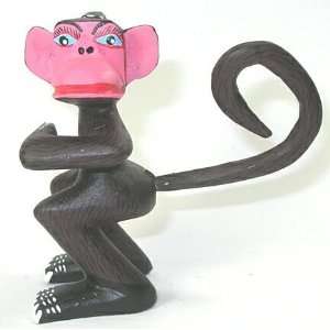  Monkey 3.5 Inch Oaxacan Wood Carving