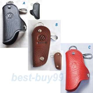 Leather car key chain /car key hold for 14 logos  