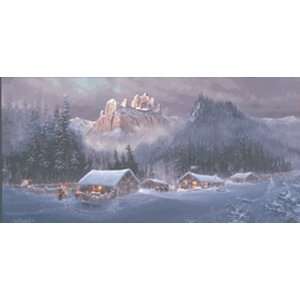  Ted Blaylock   Castle Rock Elk Camp Canvas Giclee