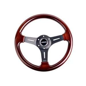 NRG Steering Wheel Classic Wood Grain with Black Spokes 330mm   Part 