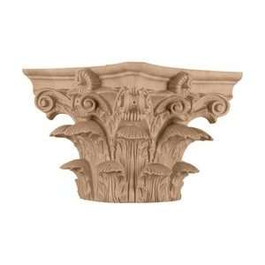   Capital for a 6 Round Tapered Wood Column, Mahogany