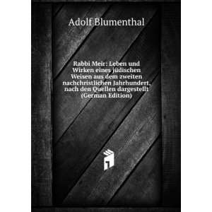   (German Edition) Adolf Blumenthal 9785874040598  Books