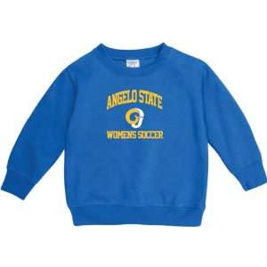   State Rams Royal Blue Toddler Womens Soccer Arch Crewneck Sweatshirt