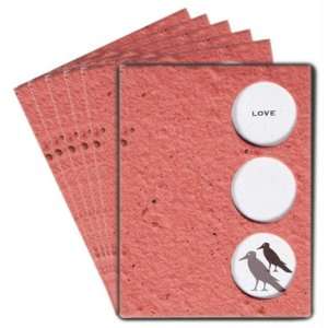  Bloomin Seed Paper love Fresh Blooms folding card, 12 