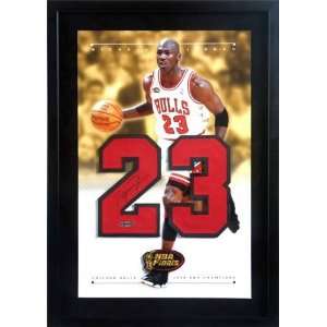   Bulls Home/White Jersey Numbers Piece with  1998 Finals  Patch