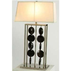  Abacus Ii Table Lamp 31hx18w Brushed Nickel