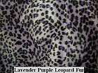 PURPLE LEOPARD FUR HARNESS VEST CHINESE CRESTED XOLO