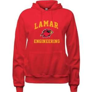  Lamar Cardinals Red Womens Engineering Arch Hooded 