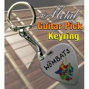  Wombats Metal Guitar Pick Keyring Musical Instruments
