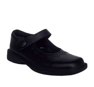 Klix 2047 1 Youth Girls Black Leather School Dress Mary Jane Shoes 
