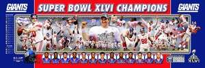 Super Bowl XLVI (46) New York Giants Championship Photoramic 12x36 