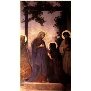   Adolphe Bouguereau   32 x 56 inches   The Visitation