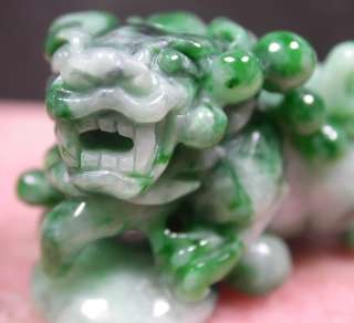 Green Natural A Jade jadeite pendant Display Pi Xiu 332319  