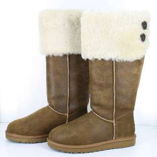 UGG AUSTRALIA   3172 OVER THE KNEE BAILEY BUTTON CHESTNUT WOMENS US 