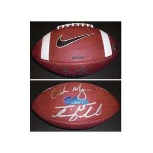 Tim Tebow and Urban Meyer DUAL Autographed Official Gators Game Model 