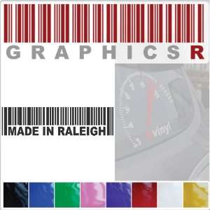   UPC Pride Made In North Carolina Raleigh NC A638   Red Automotive